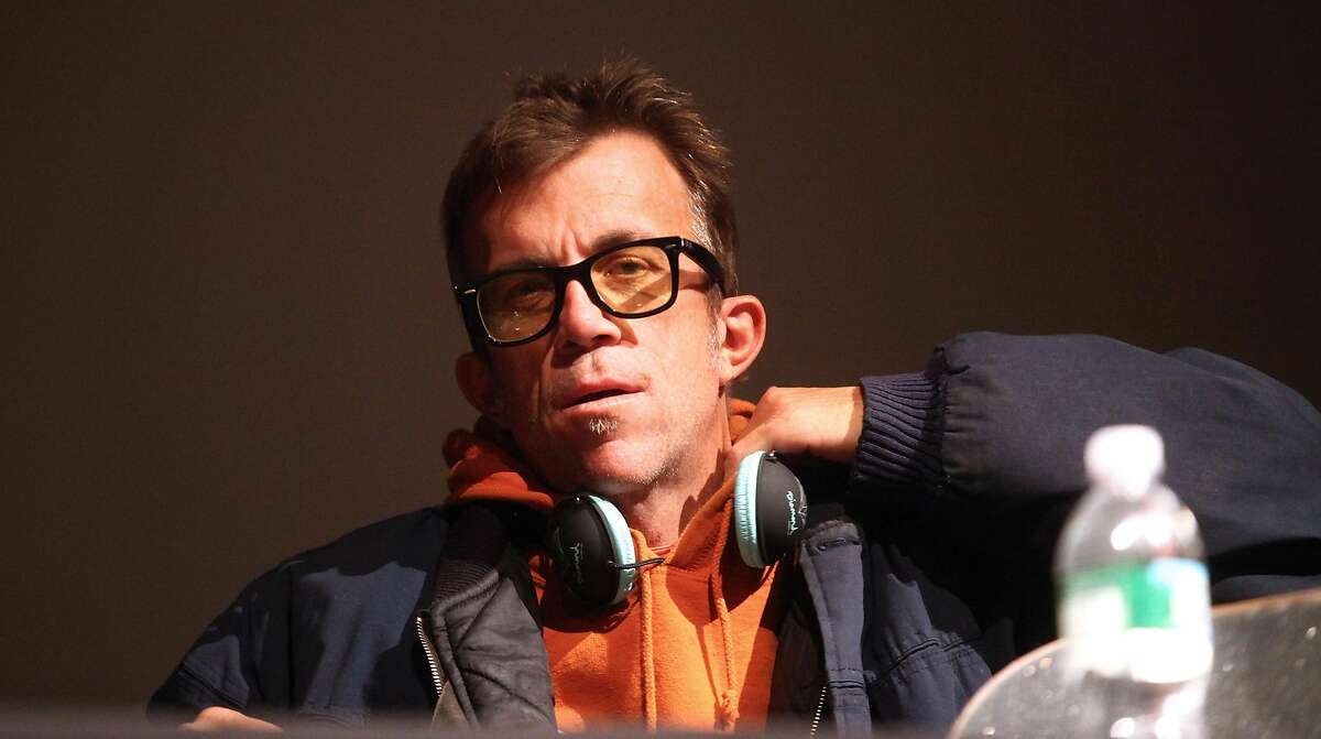 Editor in chief of Thrasher magazine Jake Phelps talks at the Museum of Modern Art on Oct. 15, 2009 in New York City.