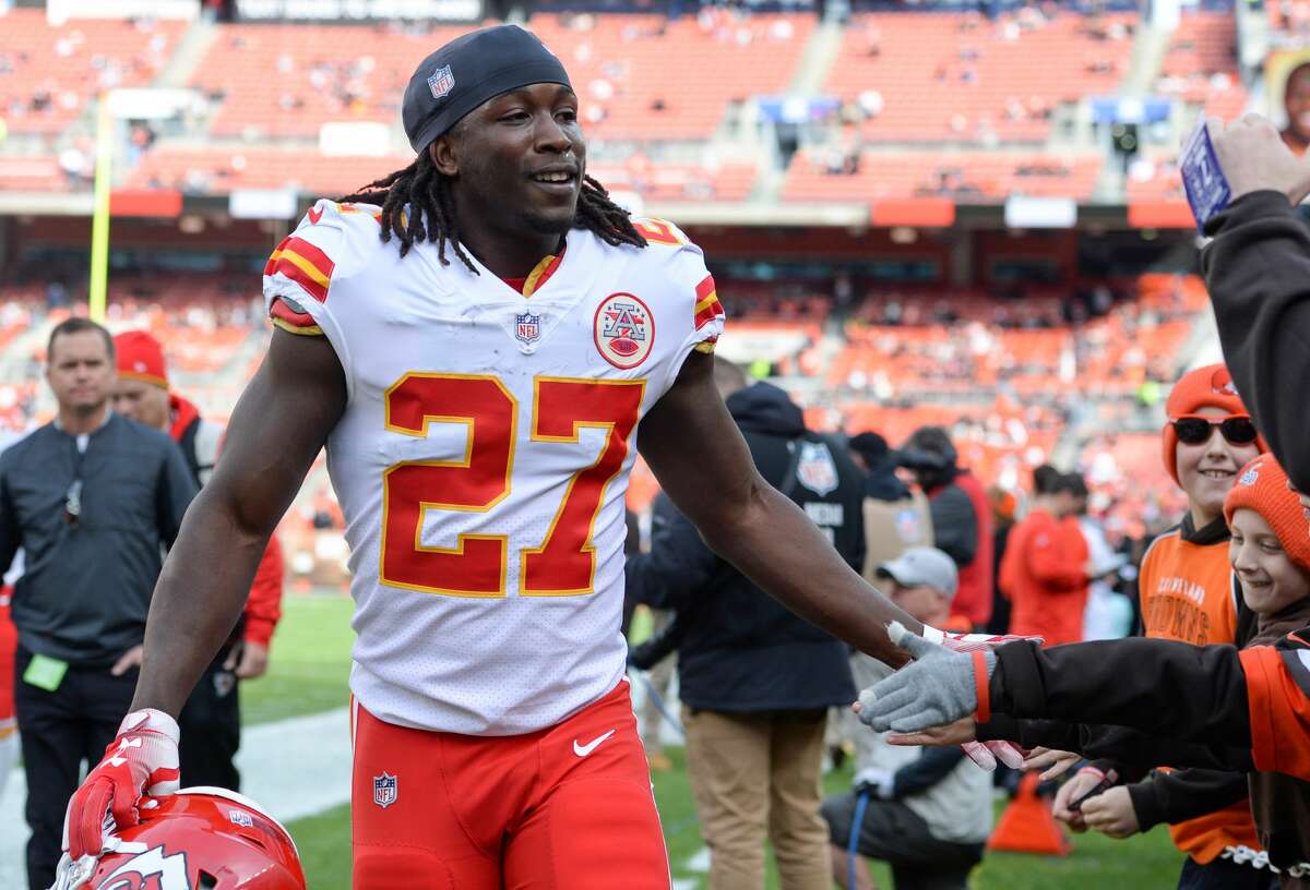Former Chiefs running back Kareem Hunt was suspended for eight games by the NFL for violating the league's personal conduct policy. Hunt is now a Cleveland Brown.