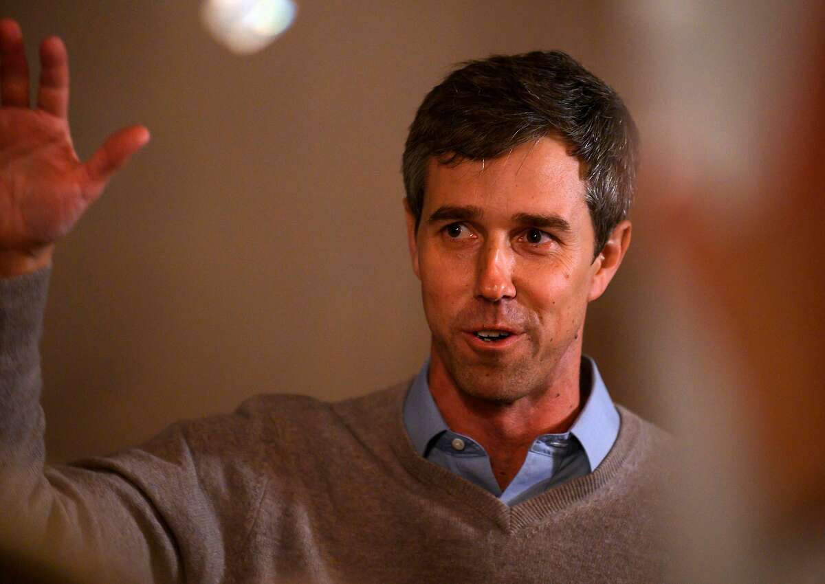Former Texas Congressman and Democratic party Presidential Beto O'Rourke speaks to a crowd during a campaign stop in Muscatine, Iowa on March 14, 2019. - Beto O'Rourke, a skateboarding former punk rocker feted as one of the Democratic Party's rising stars, announced March 14, 2019, he is running for president -- joining a crowded field of candidates vying to challenge US President Donald Trump in 2020. (Photo by STEPHEN MATUREN / AFP)STEPHEN MATUREN/AFP/Getty Images