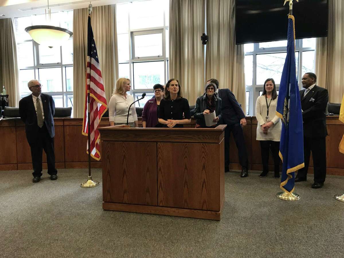 Lt. Gov. Susan Bysiewicz, a Middletown native and resident, and other members of the Middletown community on Friday, March 15, 2019, highlighted the importance of a complete count for the 2020 U.S. Census.