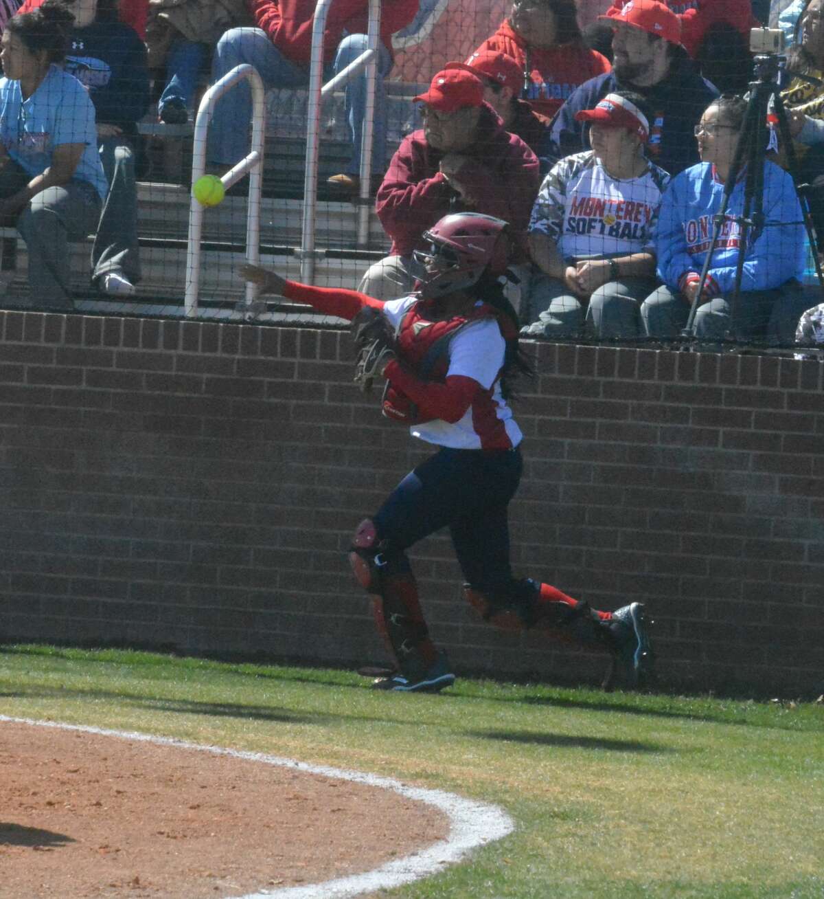 The Monterey Lady Plainsmen shut out the Plainview Lady Bulldogs, 5-0, during District 3-5A softball action on Friday in Plainview.