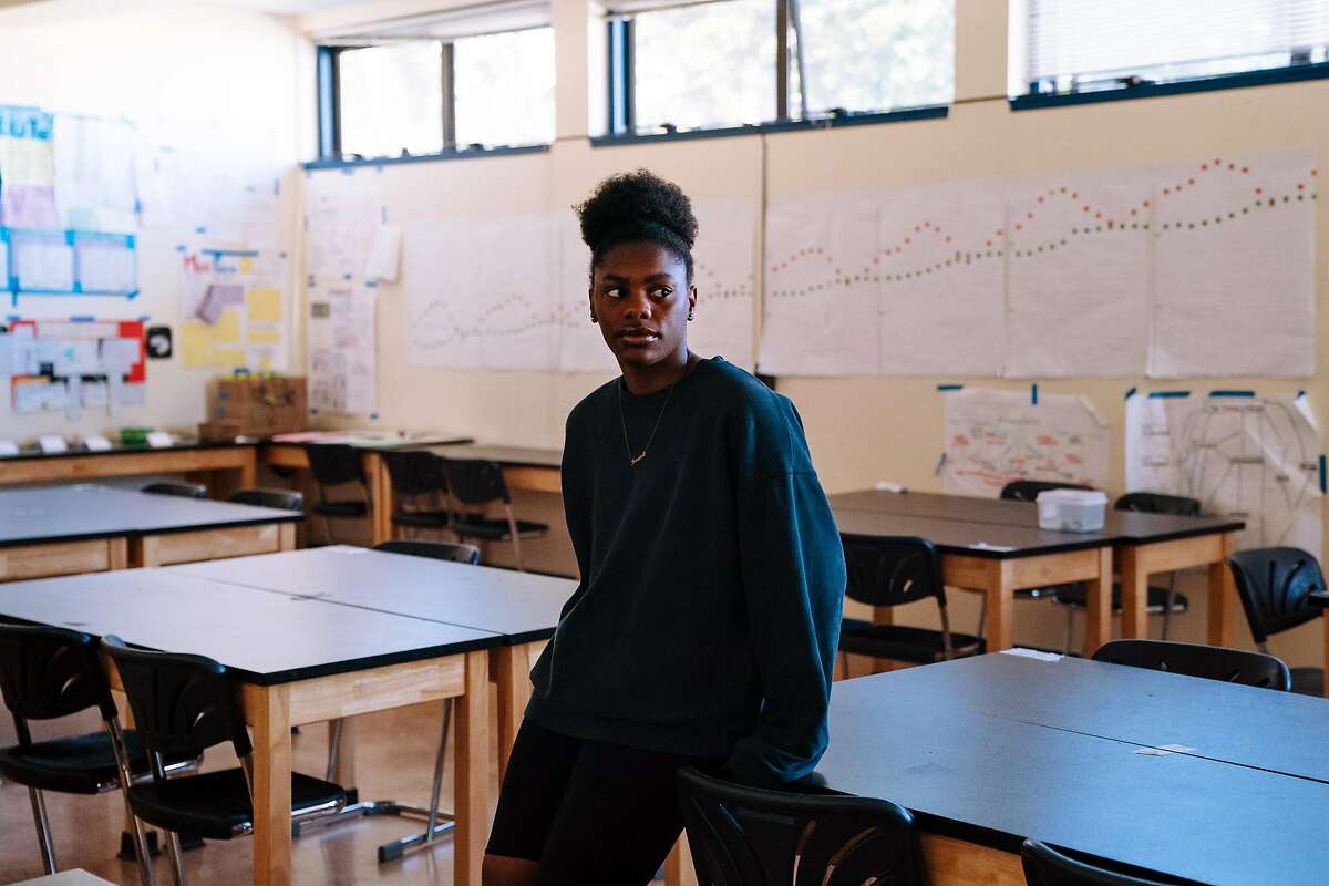 Kamiah Brown photographed at the Raoul Wallenberg Traditional High School in San Francisco, Calif., on Friday, March 15, 2019.