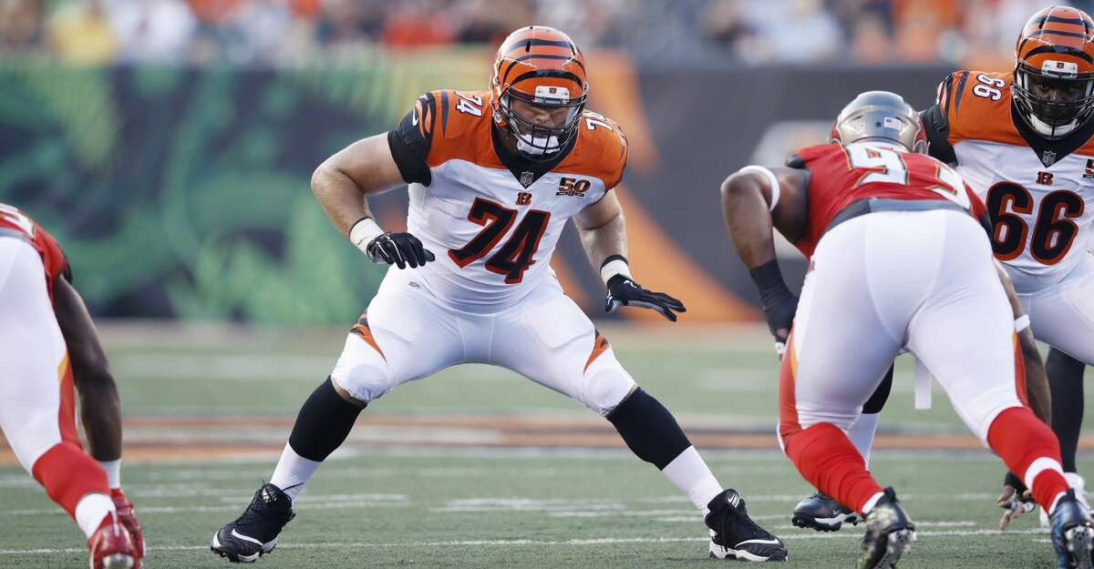 PHOTOS: Free agents Jake Fisher #74 of the Cincinnati Bengals in action during a preseason game against the Tampa Bay Buccaneers at Paul Brown Stadium on August 11, 2017 in Cincinnati, Ohio. The Bengals won 23-12. (Photo by Joe Robbins/Getty Images) Browse through the photos to see the best available free agents remaining this NFL offseason.