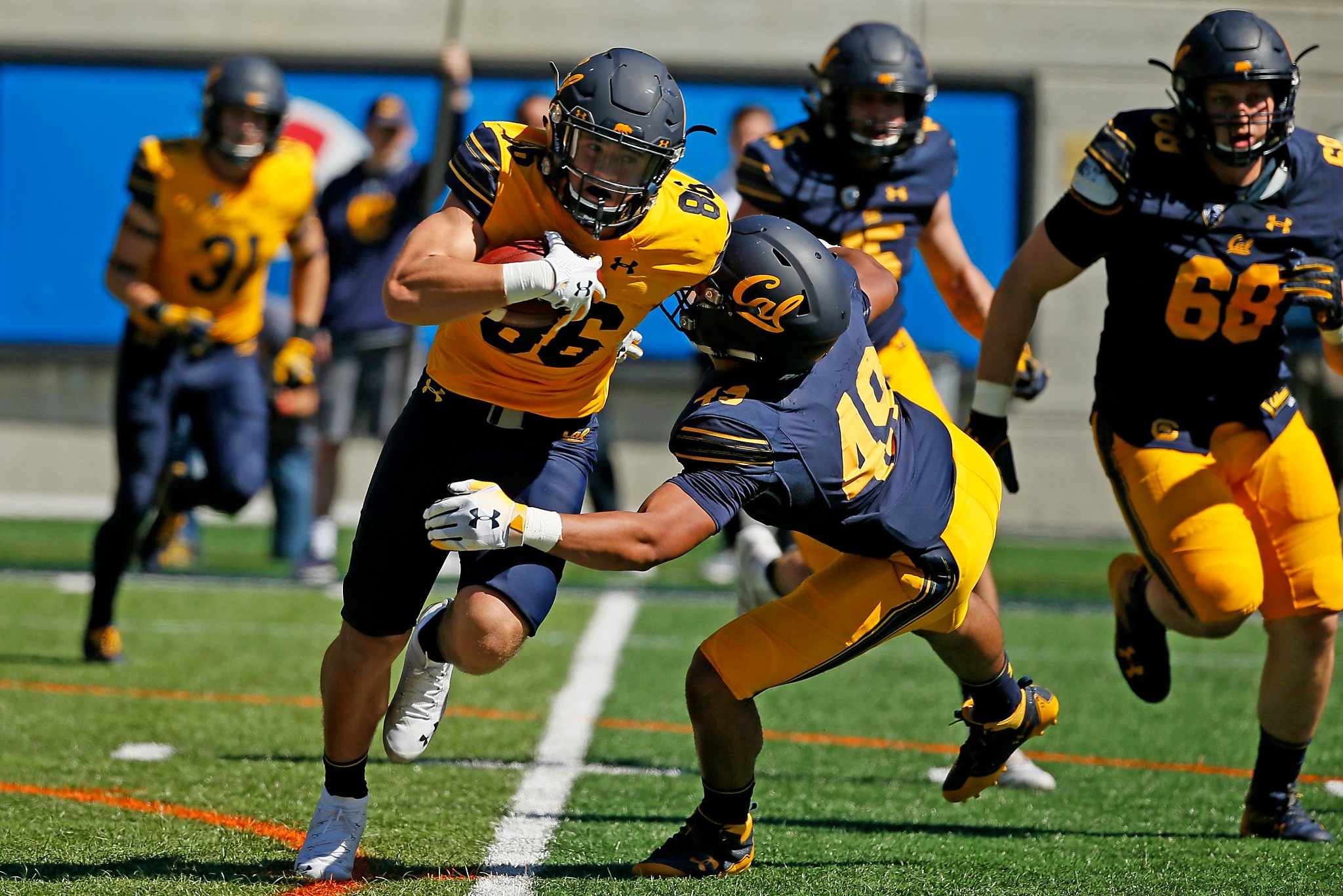 At Cal S Spring Football Game Candidates To Replace Standouts