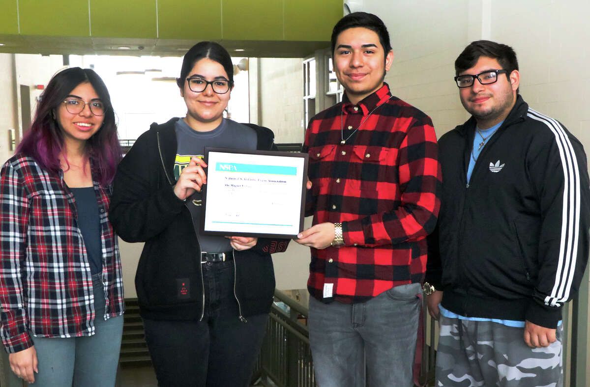The Vidal M. Trevino School of Communications and Fine Arts student newspaper, the Magnet Tribune, received a national award from the National Scholastic Press Association.
