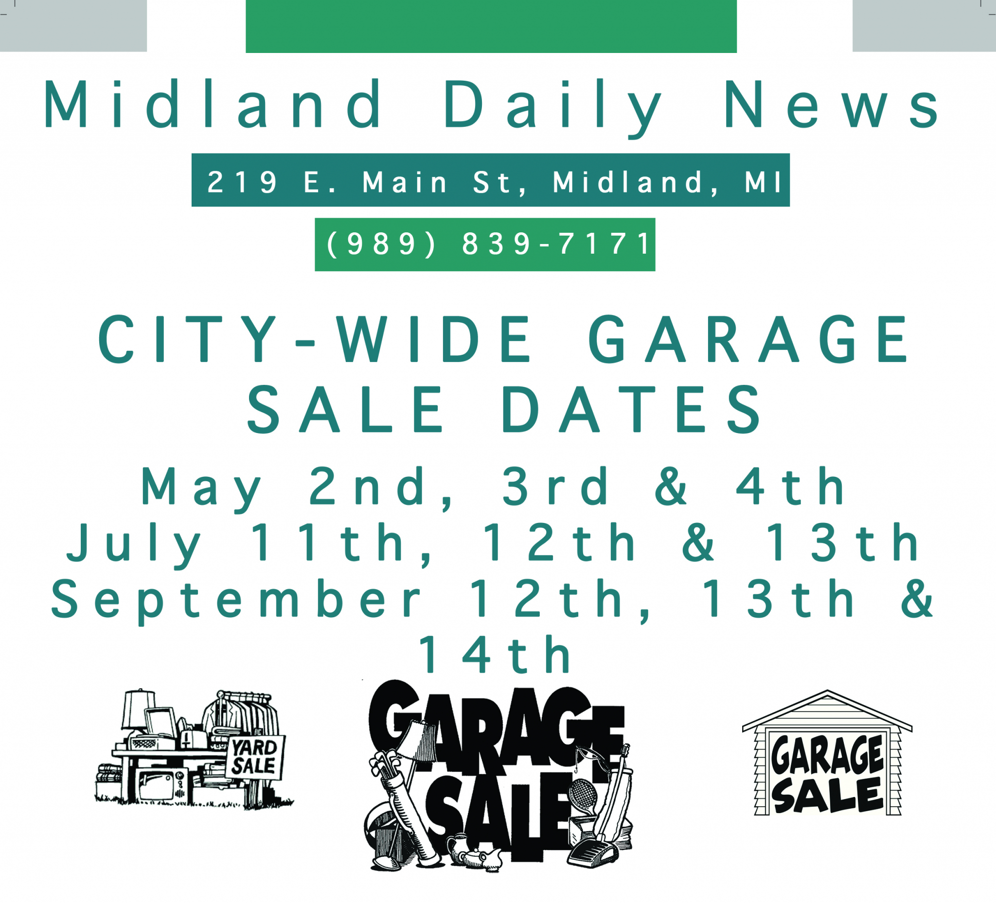 Daily News sets dates for CityWide Garage Sale