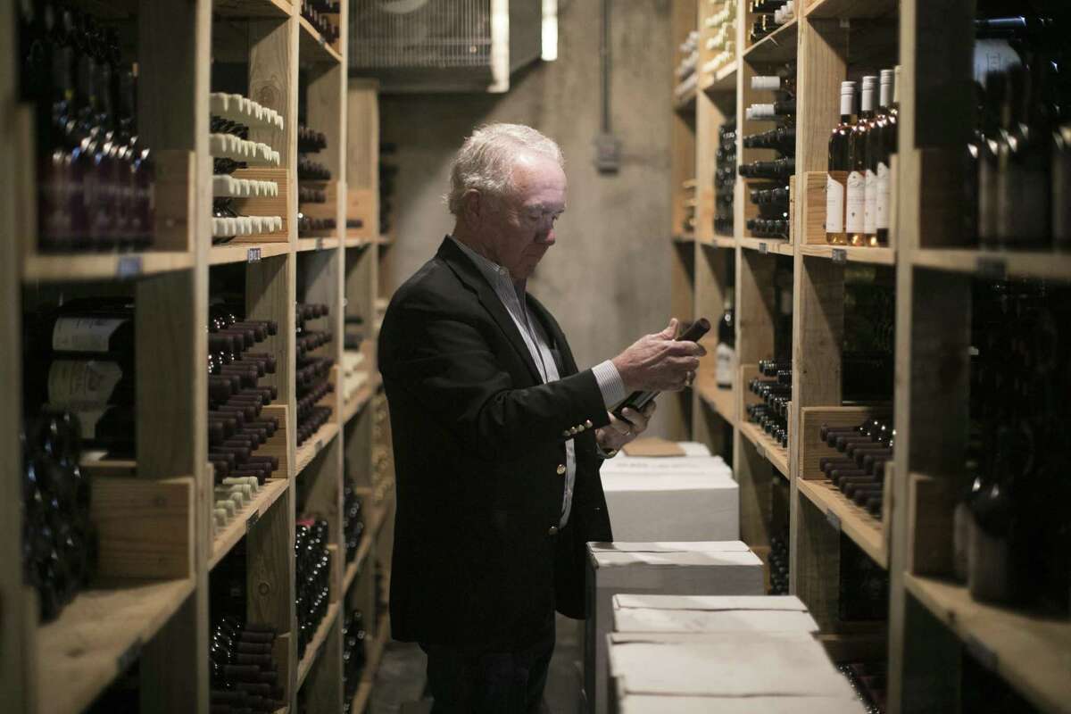 Raymond Haak in the wine cellar at Haak Vineyards & Winery in Santa Fe