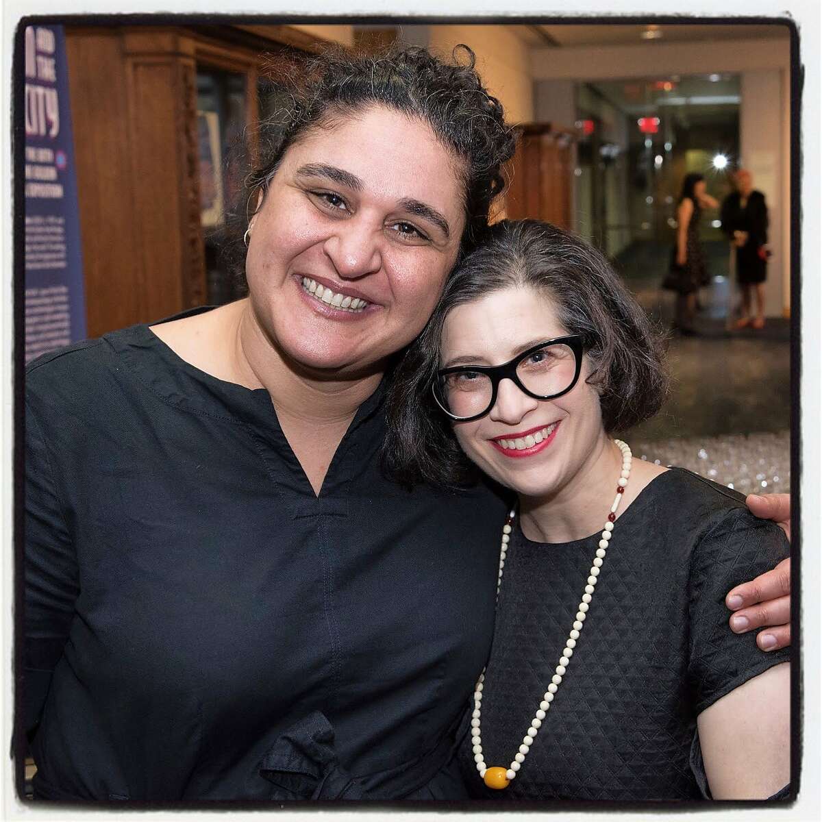 Library Laureate-authors Samin Nosrat (left) and illustrator Lisa Brown. March 8, 2019.