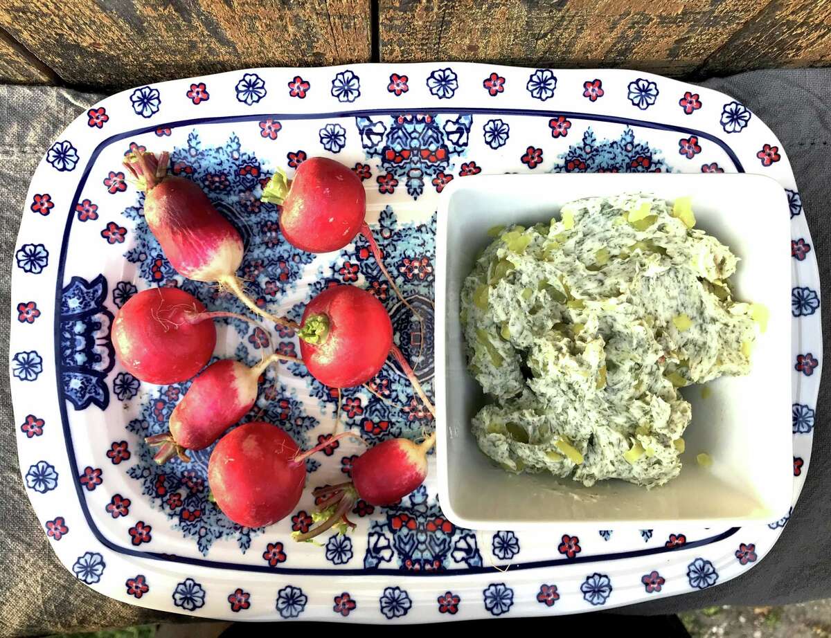 Dill Herb Butter and Radishes Your new goto party snack