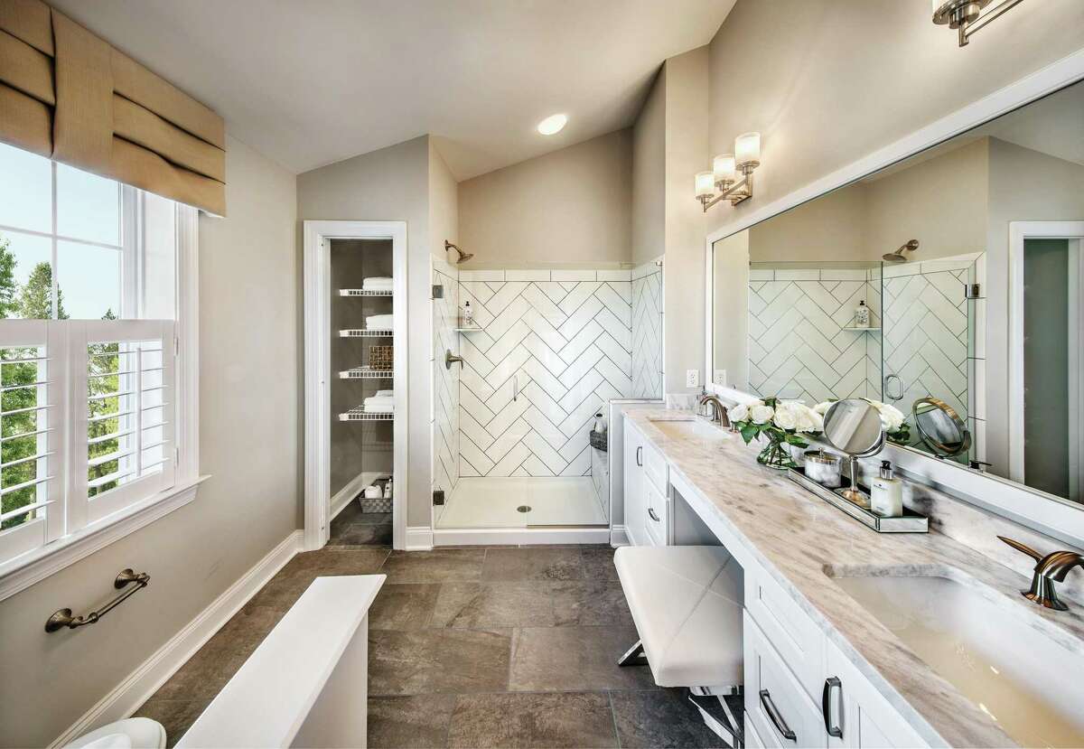 Hundreds of amazing designer finish options are available to home buyers to enhance the kitchen and baths in their new home, from flooring and fixtures.