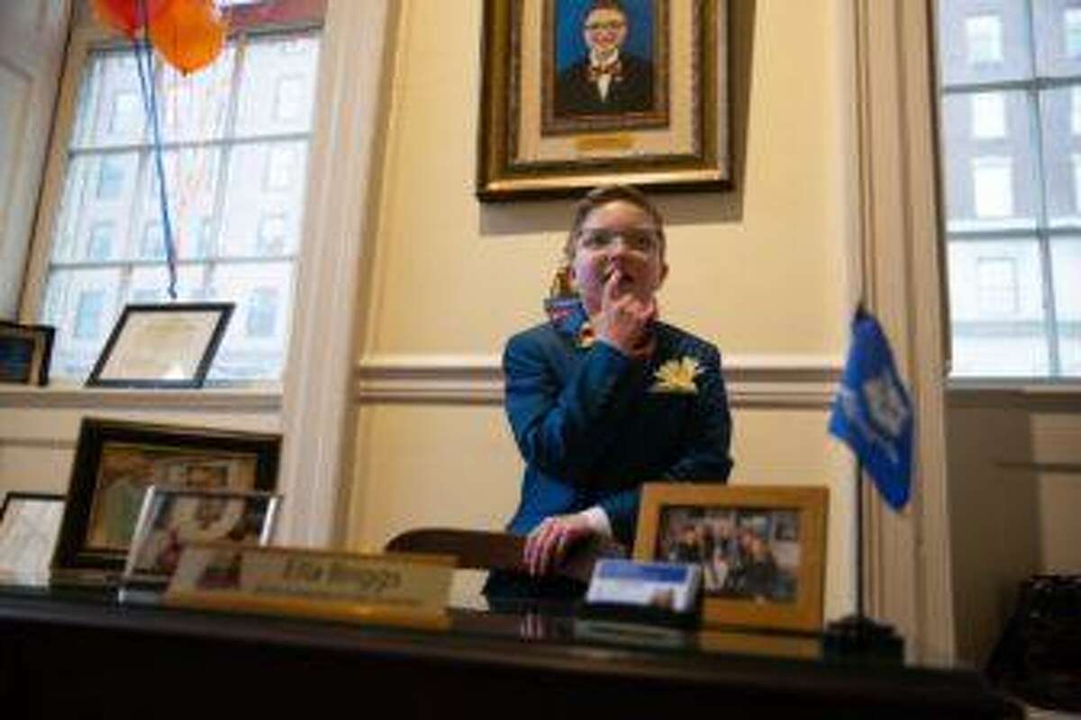 Ella Briggs serves as the state’s kid’s governor in Hartford.