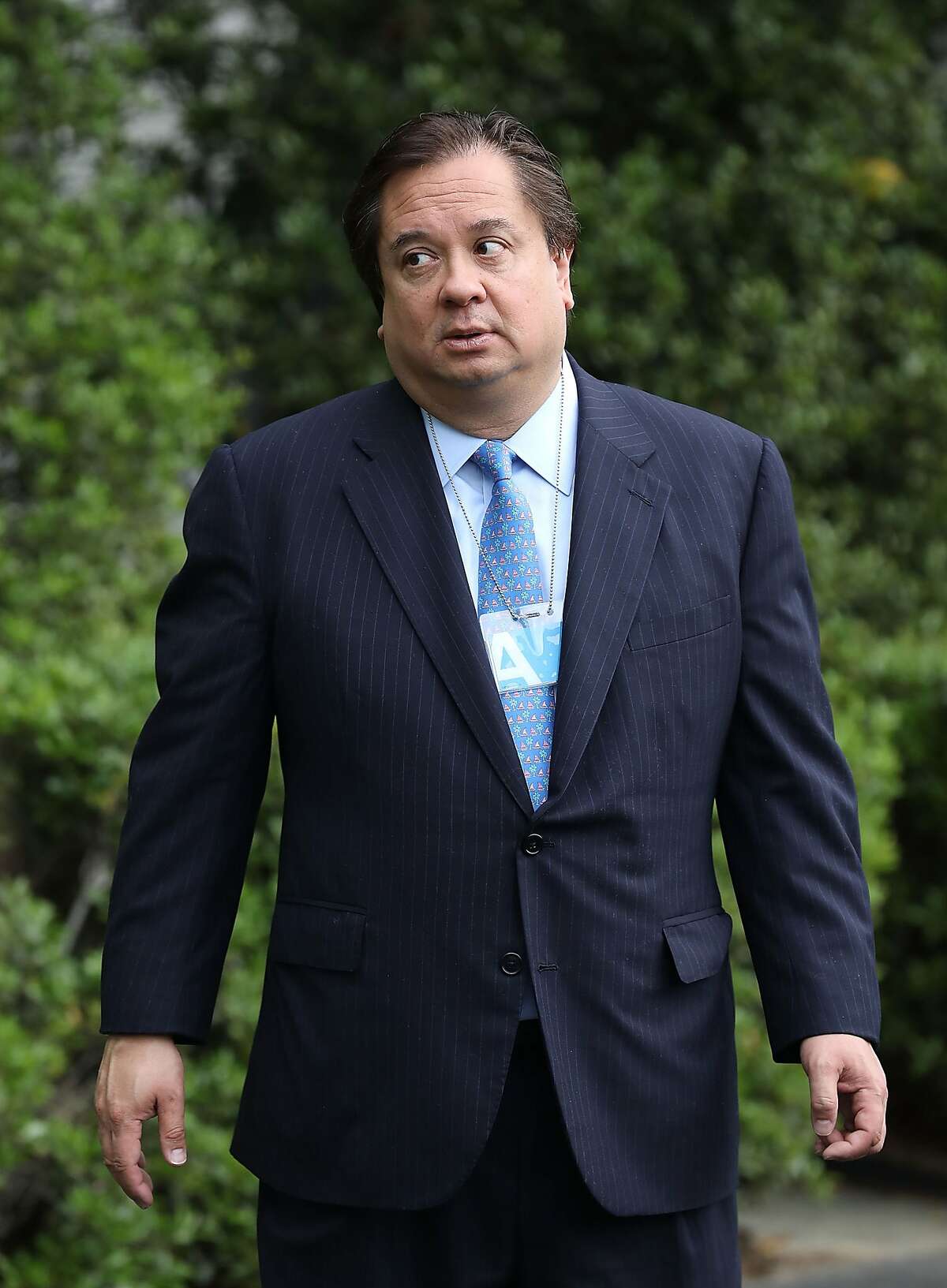 George Conway, husband of Kellyanne Conway, who is a top adviser to President Donald Trump. George Conway is a frequent critic of the president. (Chip Somodevilla/Getty Images/TNS) **FOR USE WITH THIS STORY ONLY**