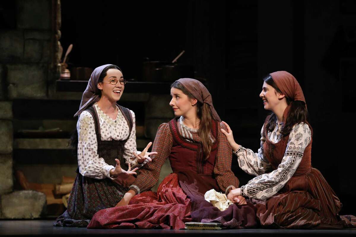Natalie Anne Powers, from left, Mel Weyn and Ruthy Froch star in the touring production of "Fiddler on the Roof" that's coming to the Majestic Theatre.