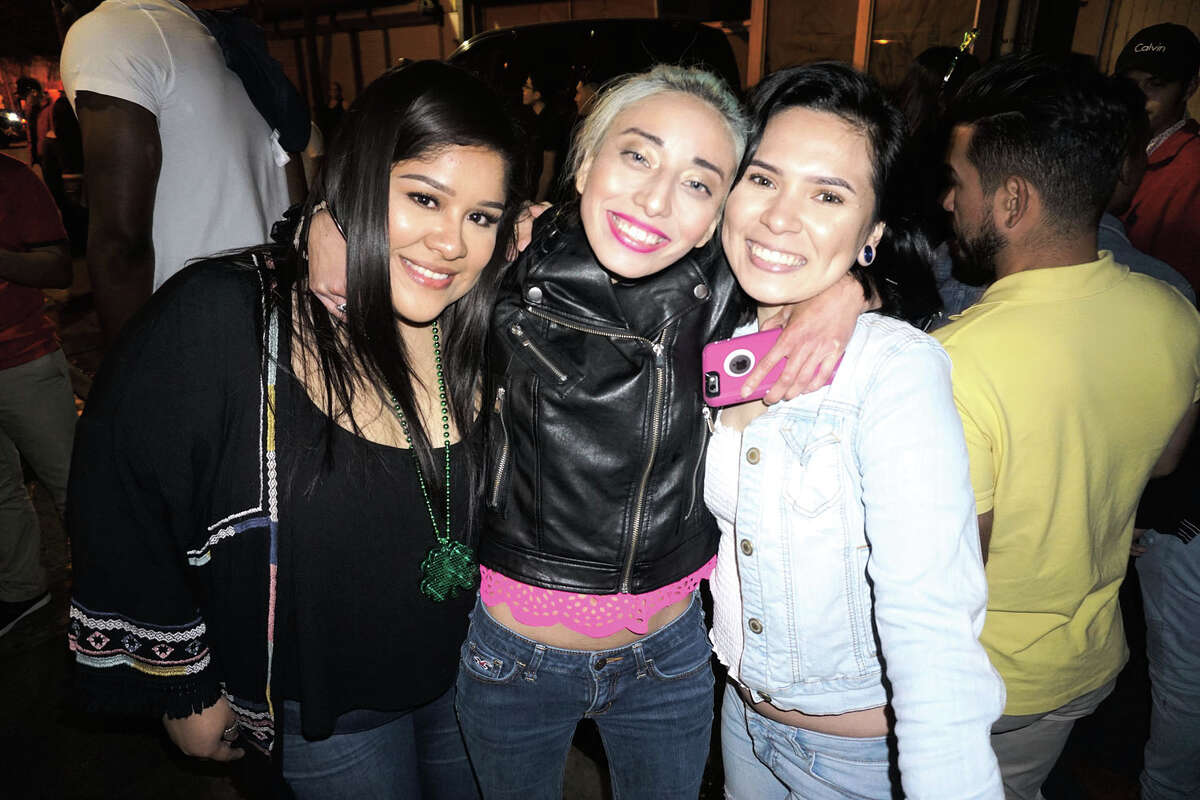 Rosa Vela, Dayana Escobar and Rebecca Segura at The Happy Hour Downtown Bar