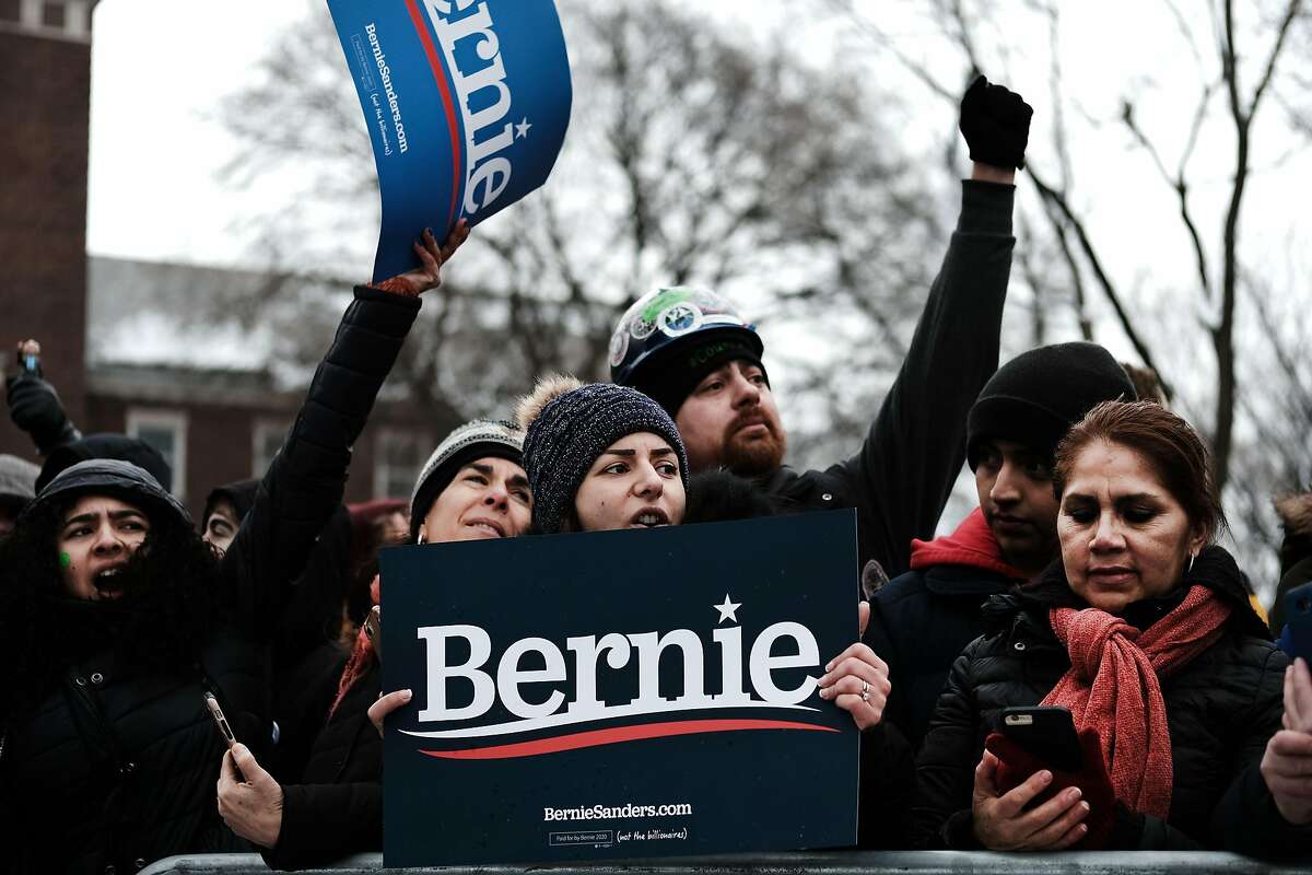 NEW YORK, NEW YORK - MARCH 02: People wait to hear U.S. Sen. Bernie Sanders (I-VT) at a rally at Brooklyn College on March 02, 2019 in the Brooklyn borough of New York City. Sanders, a staunch liberal and critic of President Donald Trump, is holding his first campaign rally of the 2020 campaign for the Democratic Party's presidential nomination in his home town of Brooklyn, New York. (Photo by Spencer Platt/Getty Images)