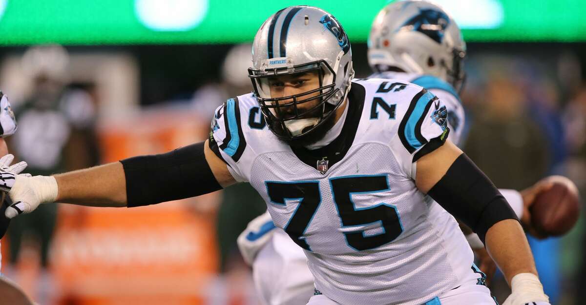 PHOTOS: NFL free agents Tackle Matt Kalil #75 of the Carolina Panthers in action against the New York Jets during their game at MetLife Stadium on November 26, 2017 in East Rutherford, New Jersey. (Photo by Al Pereira/Getty Images) Browse through the photos to see the best free agents in the NFL this offseason.