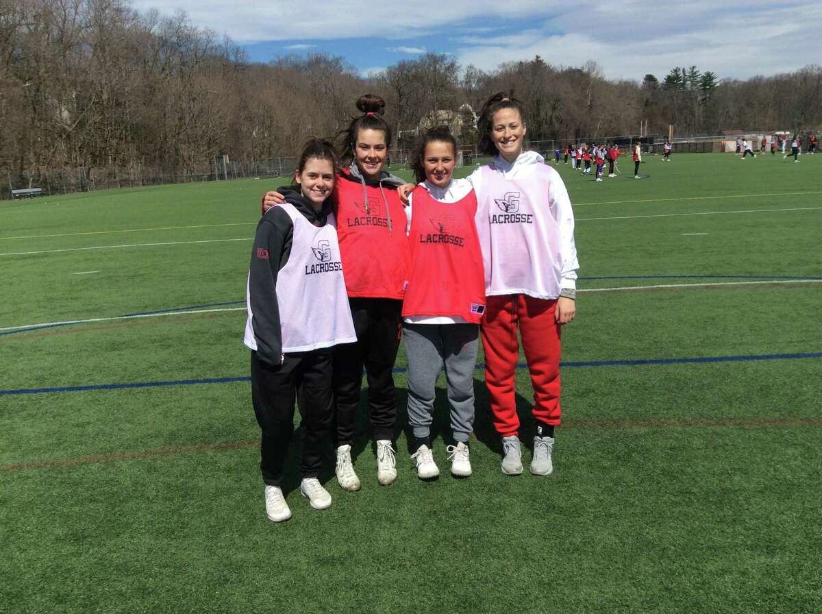 From left, Sloane Loveless, Olivia Hoekman, Paige Finneran and Grace Fahey are senior captains of the Greenwich High School girls lacrosse team.
