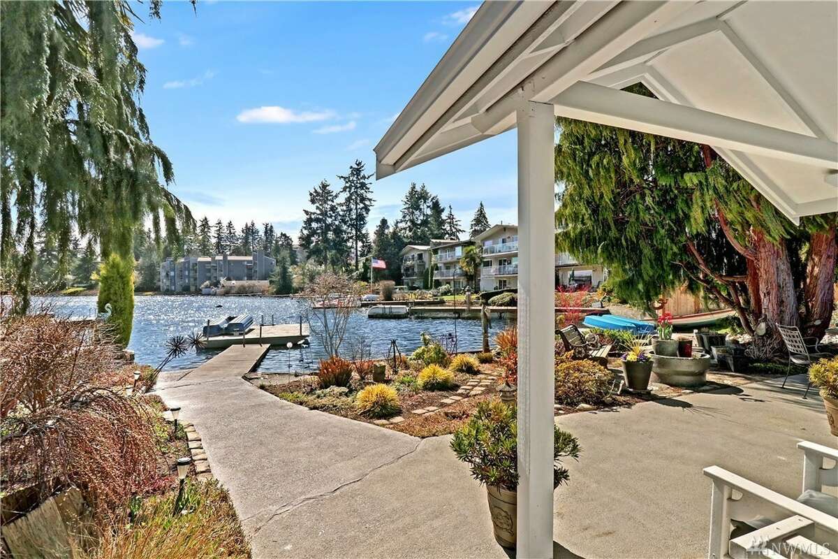 Bitter Lake cottage has its own dock and 50 feet of waterfront