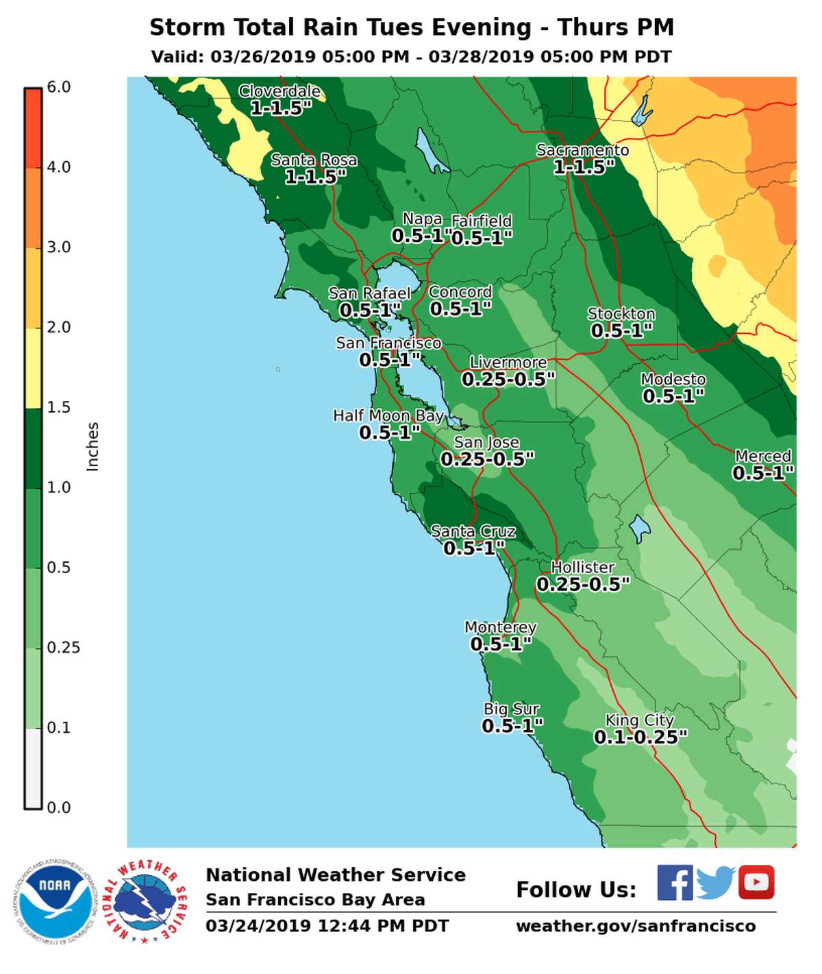 Rain, wind to bring 'nuisance' impacts to the Bay Area