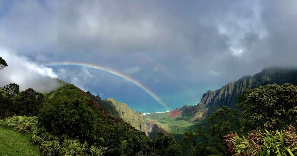 Kauai has opted out of the Hawaii's pre-travel testing program, which essentially halts all non-essential travel to the island. Pictured:  Waimea Canyon State Park