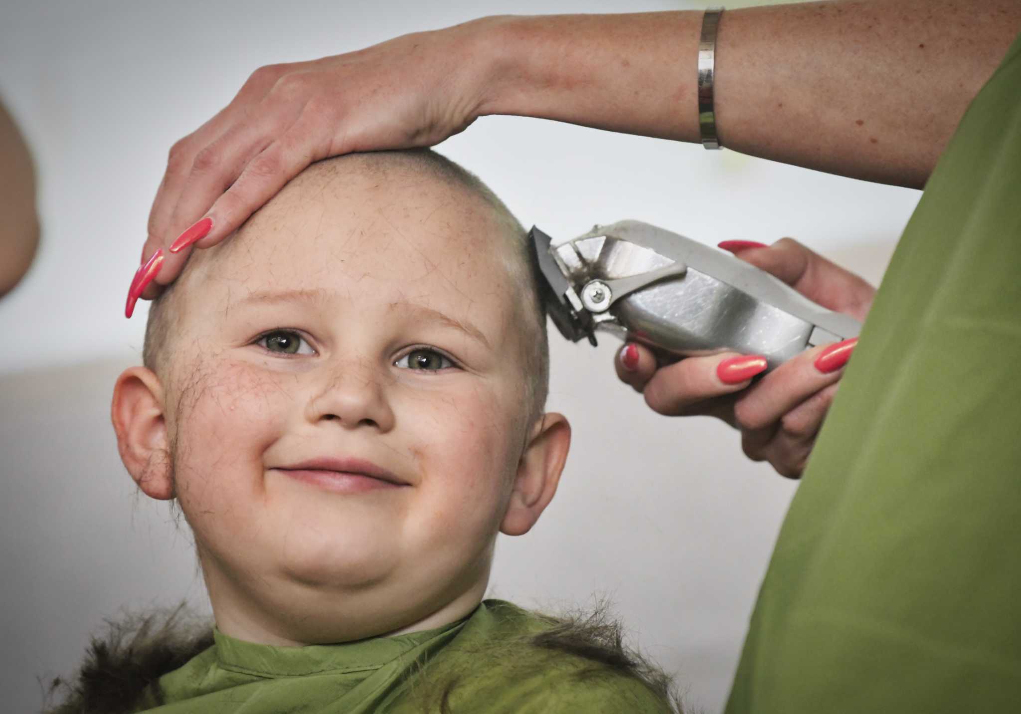 Photos St. Baldrick's Foundation headshaving fundraiser