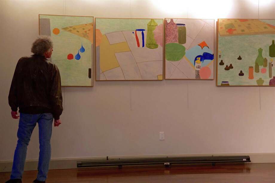Abstract Artwork On Display At Saugatuck Congregational
