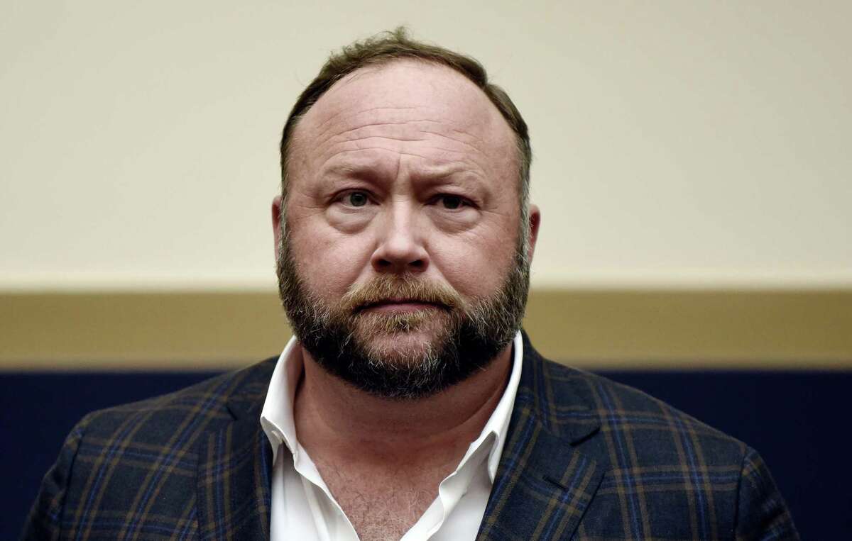 Infowars founder Alex Jones attends Google CEO Sundar Pichais hearing before the House Judiciary committee on Capitol Hill Dec. 11, 2018 in Washington, D.C.