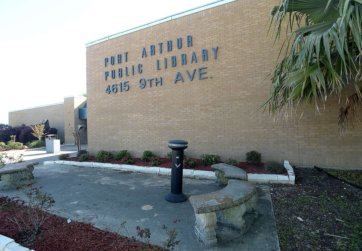 The Port Arthur Public Library. Photo taken Thursday, March 21, 2019 Kim Brent/The Enterprise