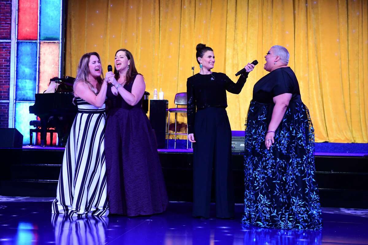 Lainey Balagia, Michelle Lowther, Idina Menzel and Christina Wells