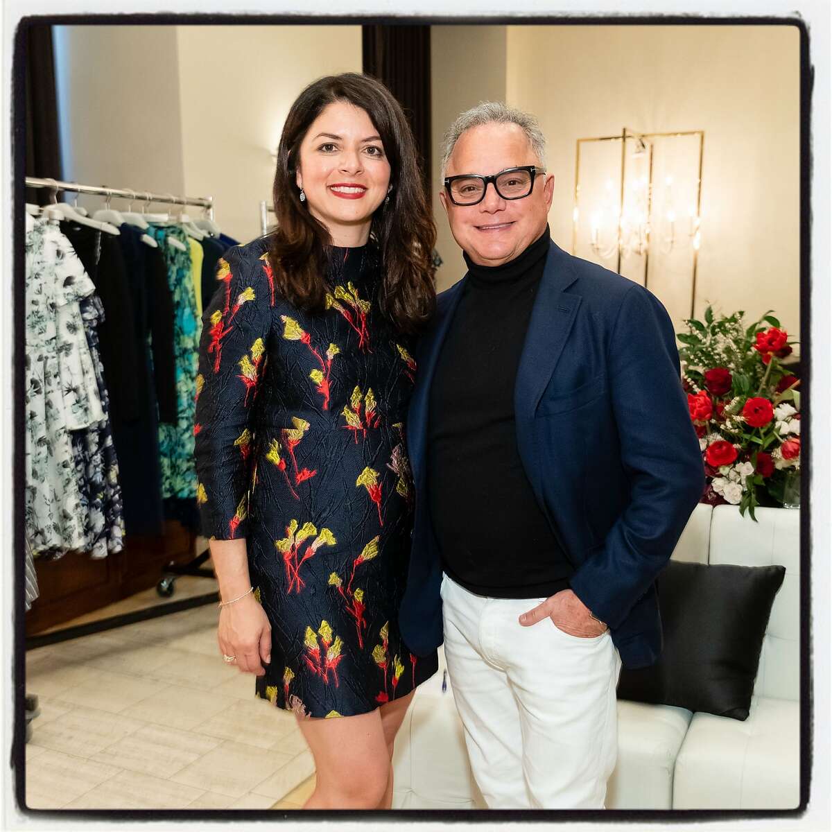 Gloria and Sam Malouf at the SF Ballet Auxiliary Fashion show. March 20, 2019.