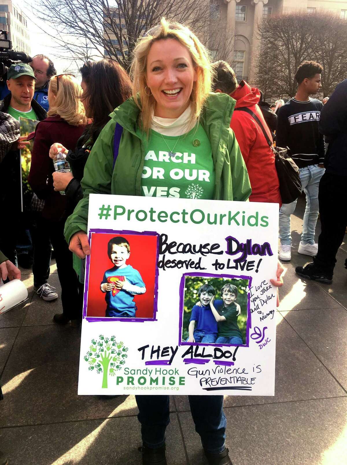 Nicole Hockley of Sandy Hook Promise at the March for Our Lives rally in Washington, D.C., March 24, 2018.