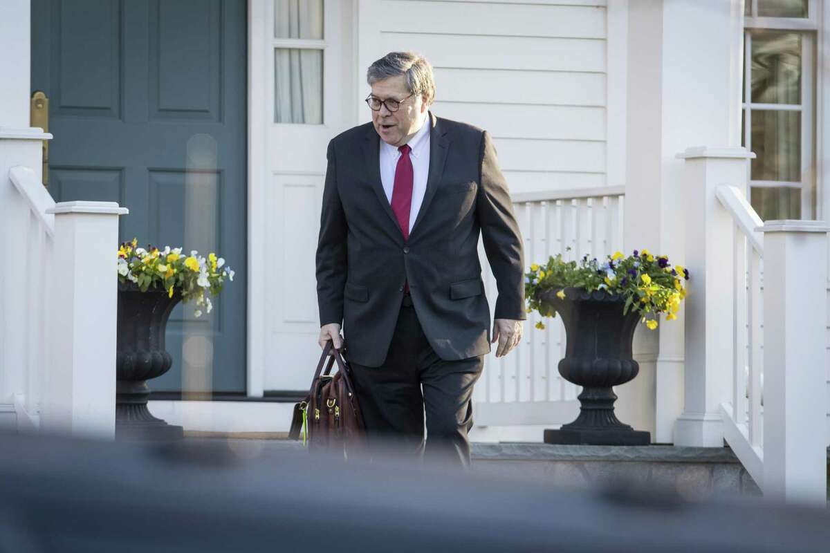 Attorney General William Barr leaves his home in McLean, Va., on Monday morning. His summary of the Mueller report makes complete disclosure of the report imperative.