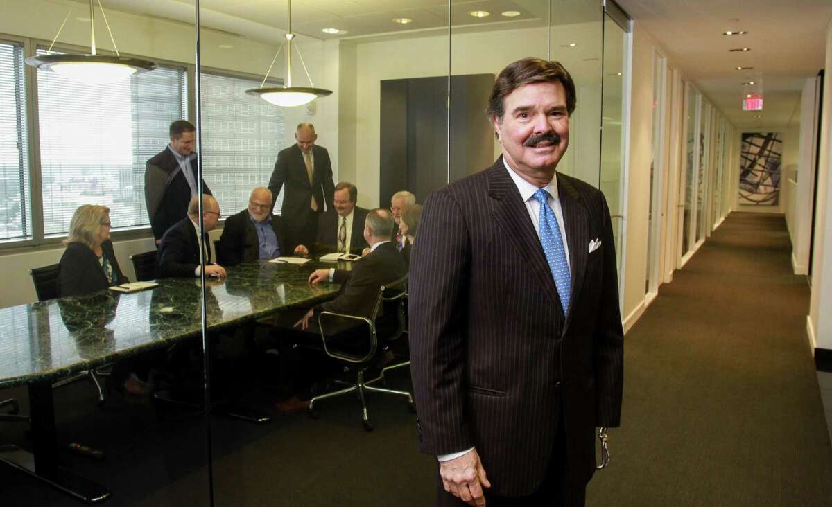 Houston developer Dean Patrinely of Patrinely Group in their offices.