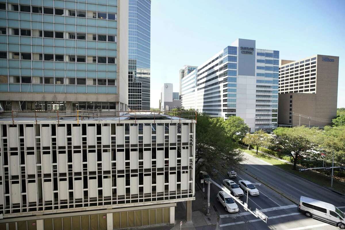 The Medical Towers, 1709 Dryden Rd., left, a historic 1957 office building in the Texas Medical Center, will become a Westin hotel shown Tuesday, March 26, 2019, in Houston.