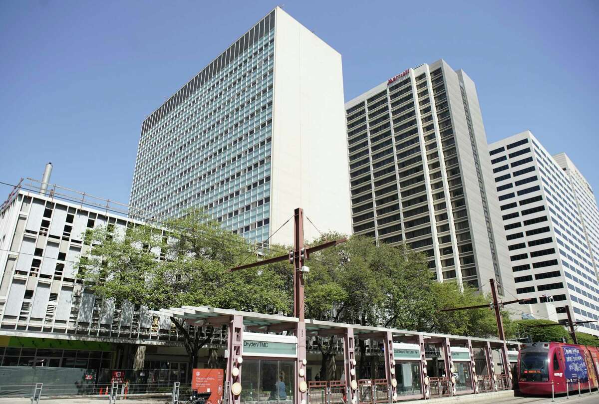 The Medical Towers, 1709 Dryden Rd., left, a historic 1957 office building in the Texas Medical Center, will become a Westin hotel shown Tuesday, March 26, 2019, in Houston.