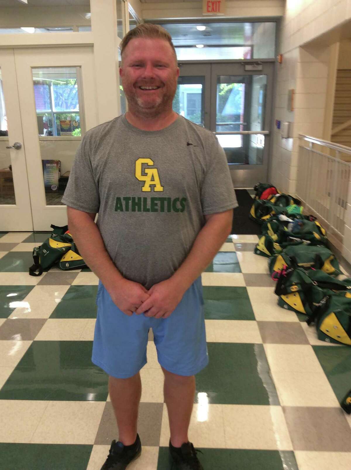 Alistair Lonsdale begins his 10th season as coach of the Greenwich Academy soccer team. August, 29, 2018