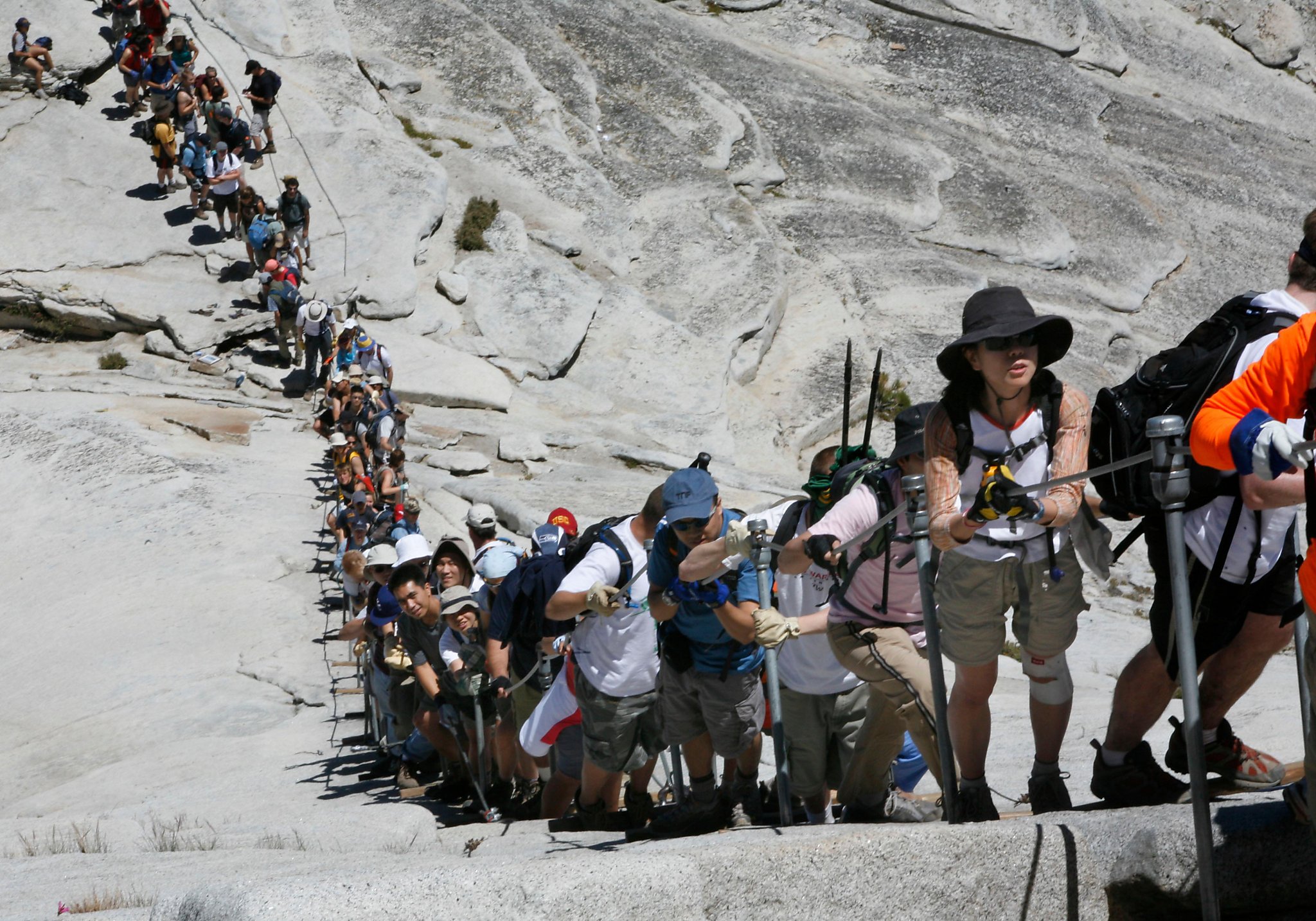 Half Dome cables going up this week, hiking permits available