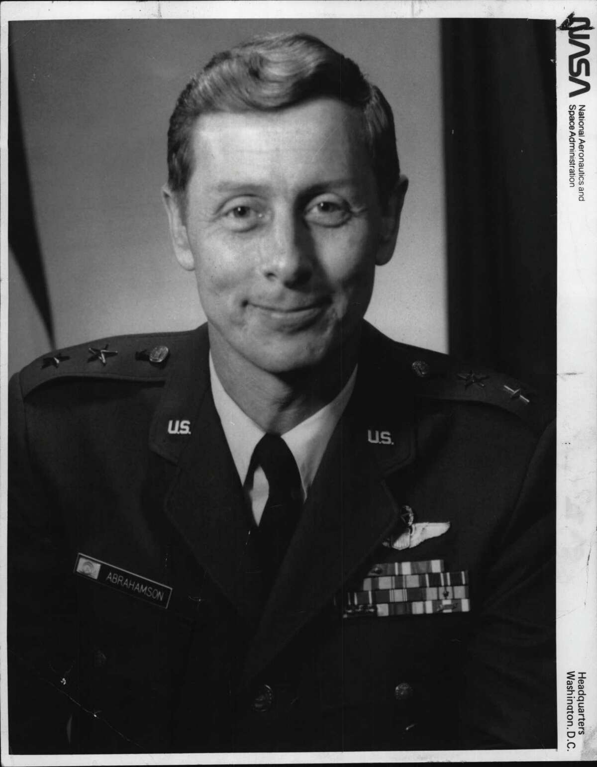 Lt. General James A. Abrahamson, director of Strategic Defense Initiatives, U.S. Dept. of Defense, was the commencement speaker for Rensselaer Polytechnic Institute in 1984 (Times Union Archive)