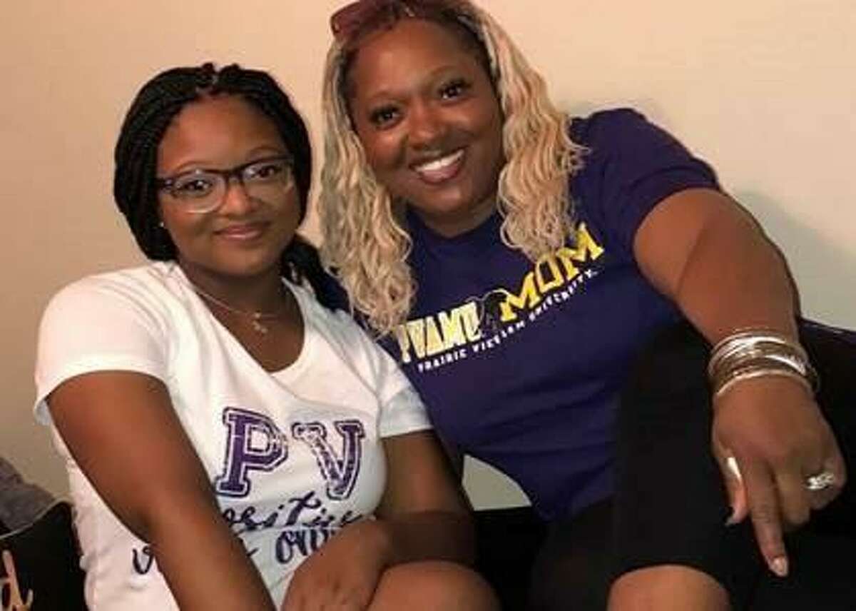 DyAnna Rosemary (left) and her Rosemary Tucker have launched a campaign to help raise money to fund surgery for DyAnna to have a cyst removed from her brain.