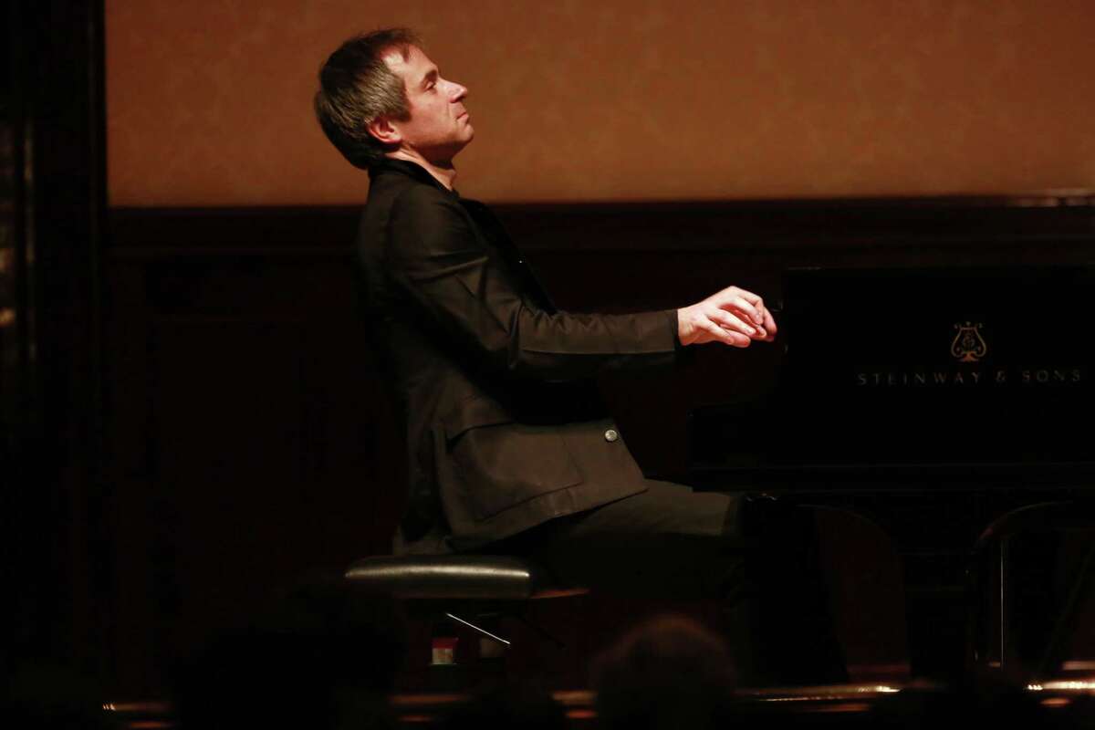 Polish-Hungarian pianist Piotr Anderszewski celebrates the 25th anniversary of his Wigmore debut by performing at the piano works by composers Bach, Schumann and Szymanowski at Wigmore Hall on February 9, 2016 in London, England. (Photo by Amy T. Zielinski/Redferns)