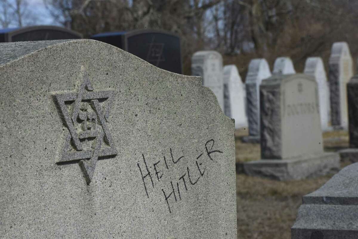 Gravestones at a Jewish cemetery in Massachusetts were vandalized with anti-Semitic graffiti.