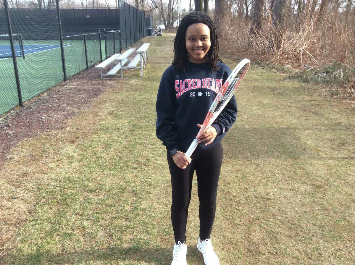 Nia Foster is a senior captain on the Sacred Heart Greenwich tennis team.