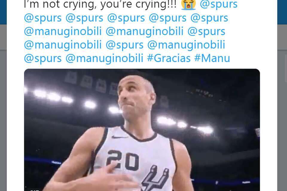 Fans tweet Manu Ginobili appreciation spot the Big Three during jersey retirement ceremony