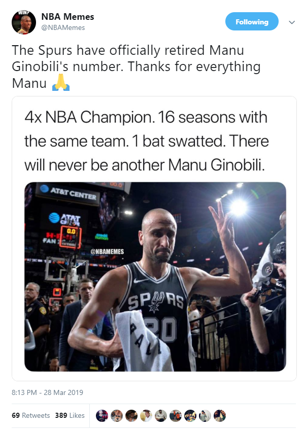 Manu Ginobili Remains Humble as He Faces Fans During Jersey Retirement  Ceremony, Arts Stories & Interviews, San Antonio