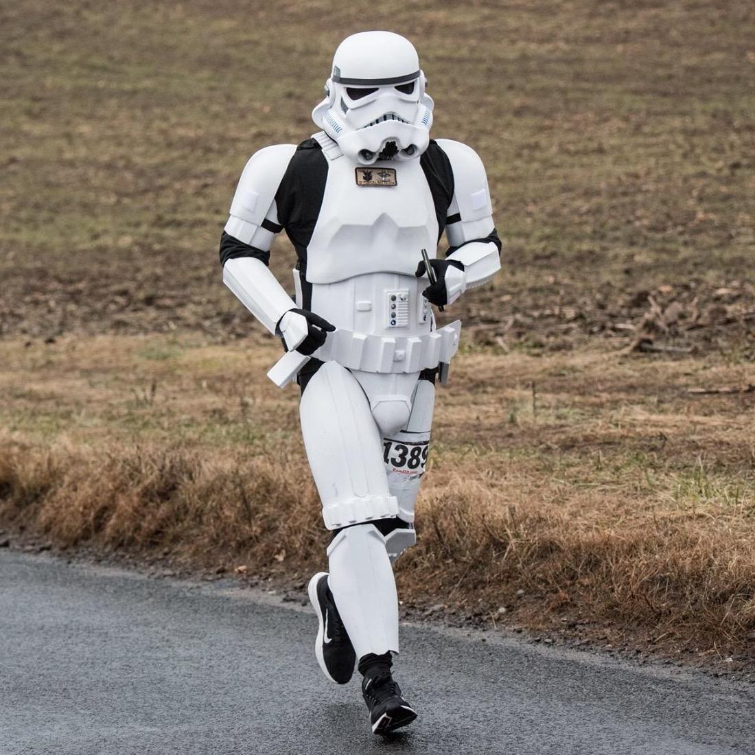 ‘Stormtrooper Jeff’ runs CT races to advocate for vets, immigrants