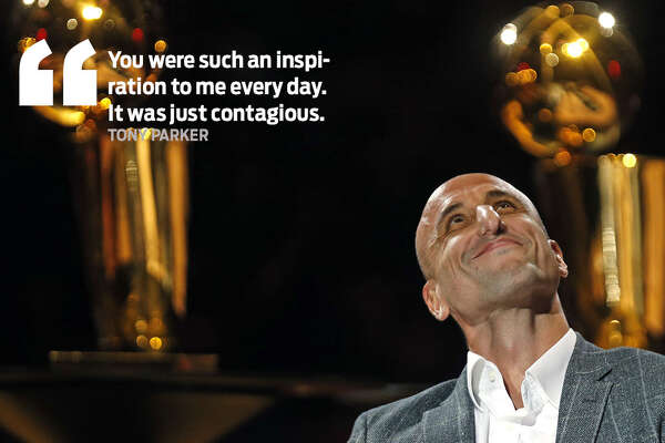 manu ginobili jersey retirement ceremony