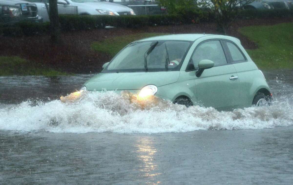 Heavy rains brought difficult travel with standing water and many roads flooded and closed during downpours on Tuesday September 25 2018 in Norwalk Conn. The Common Council’s Health, Welfare and Public Safety Committee is looking to team up with the Public Works Committee to address flooding in the city.