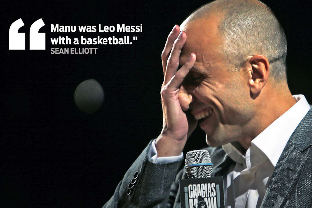 <p>Memorable quotes from Manu Ginobili's jersey retirement ceremony.</p>