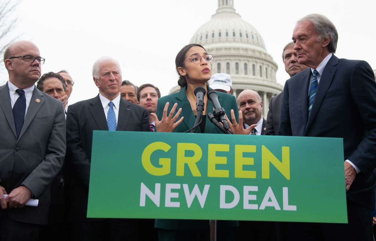 The Green New Deal, as presented by Rep. Alexandria Ocasio-Cortez, includes high-quality health care for everyone, guaranteed jobs, paid vacations, a living wage and retirement security.