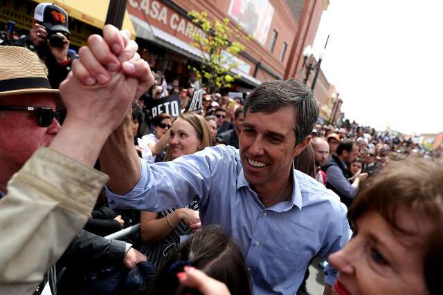 O Rourke Hails Immigration In Campaign Rally At Texas Border Sfchronicle Com